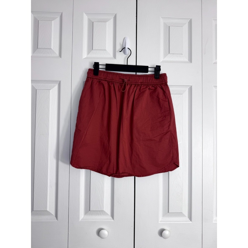 Sundry For Evereve Waist Drawstring Skirt Women's 1 Red Casual Comfort Pockets
